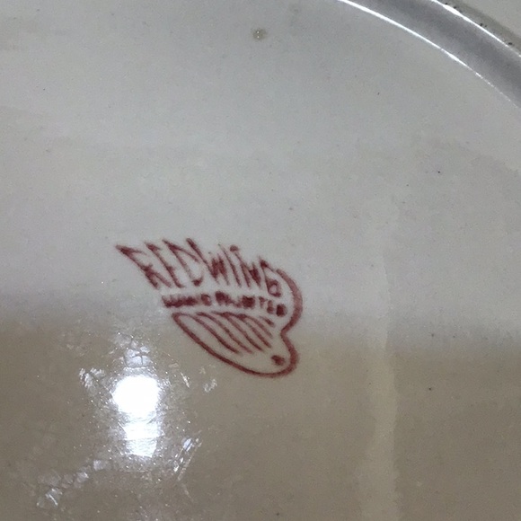 Red Wing Pottery 1940-1950s hand painted Lexington Rose - Picture 2 of 3